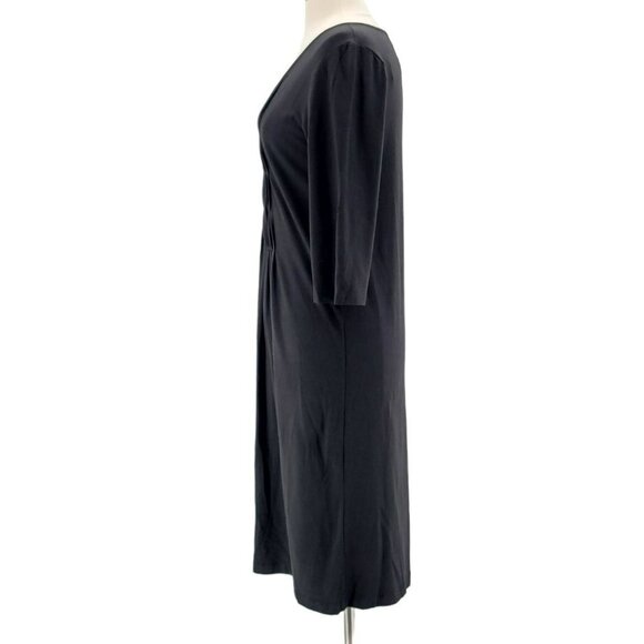 NWT Lundstrom Black Semi-Pleated Dress Womens 8 - Picture 3 of 11